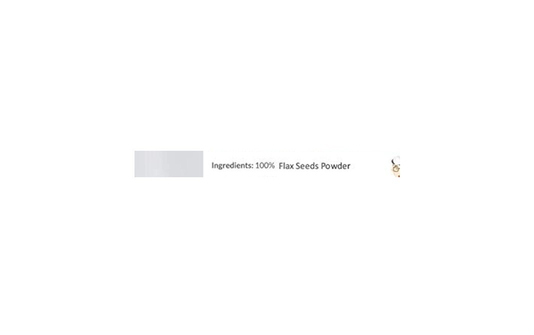 Naturevibe Botanicals Organic Flax Seed Powder   Pack  500 grams